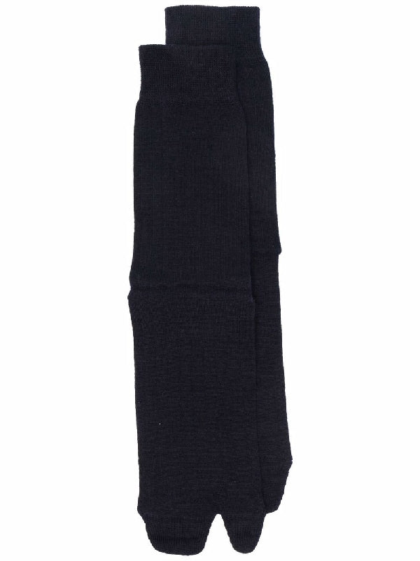 Navy Wool Tabi Socks