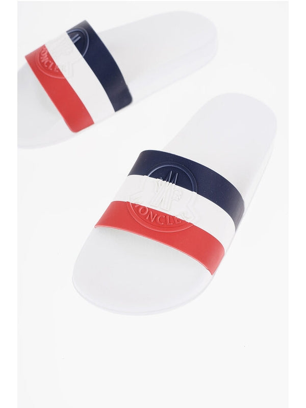 Moncler White Slides