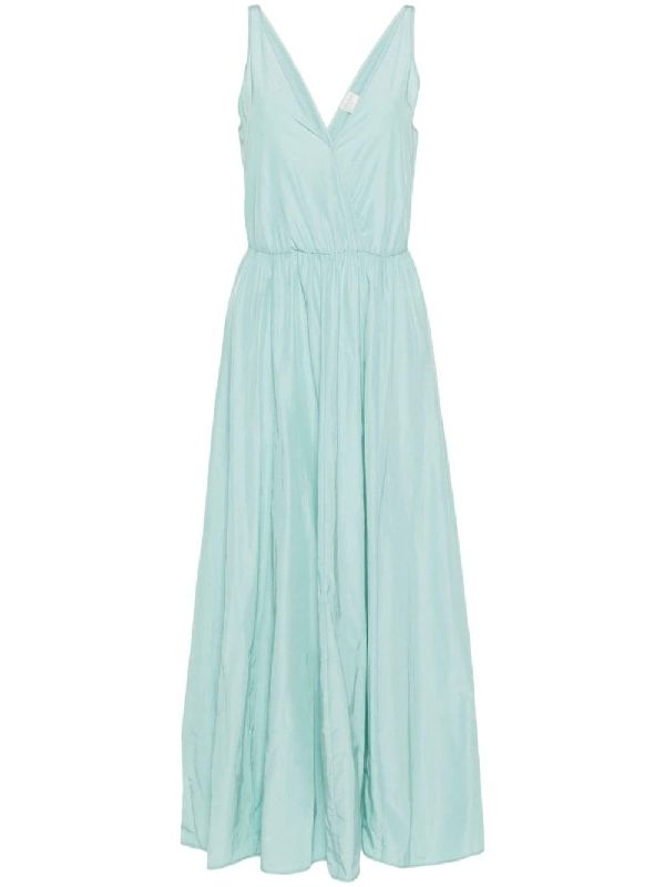 V-Neck Flare
  Long Dress