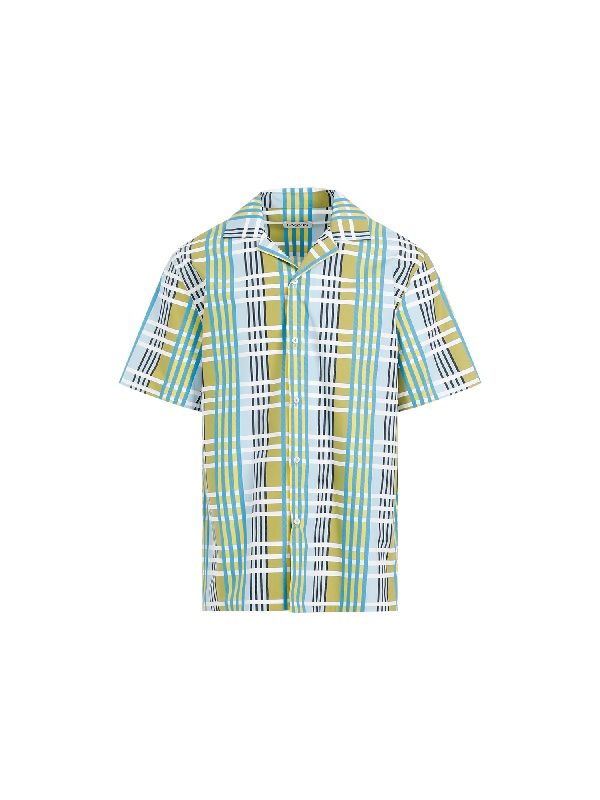 Check Cotton Short Sleeve Shirt