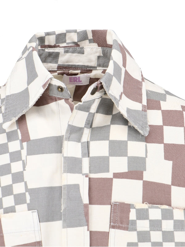 Logo Checkerboard Printing Jacket