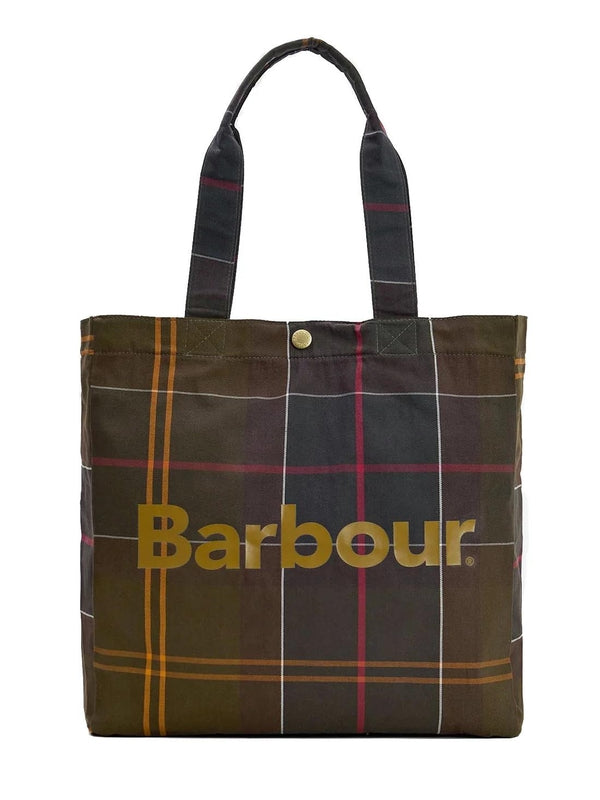 Barbour Checked Tote Bags