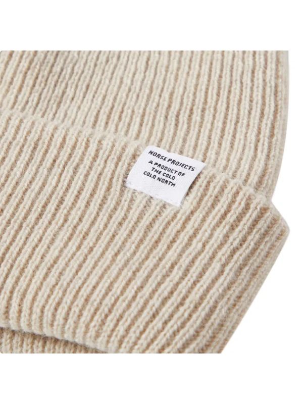 Logo Tag Wool Turn-Up Beanie