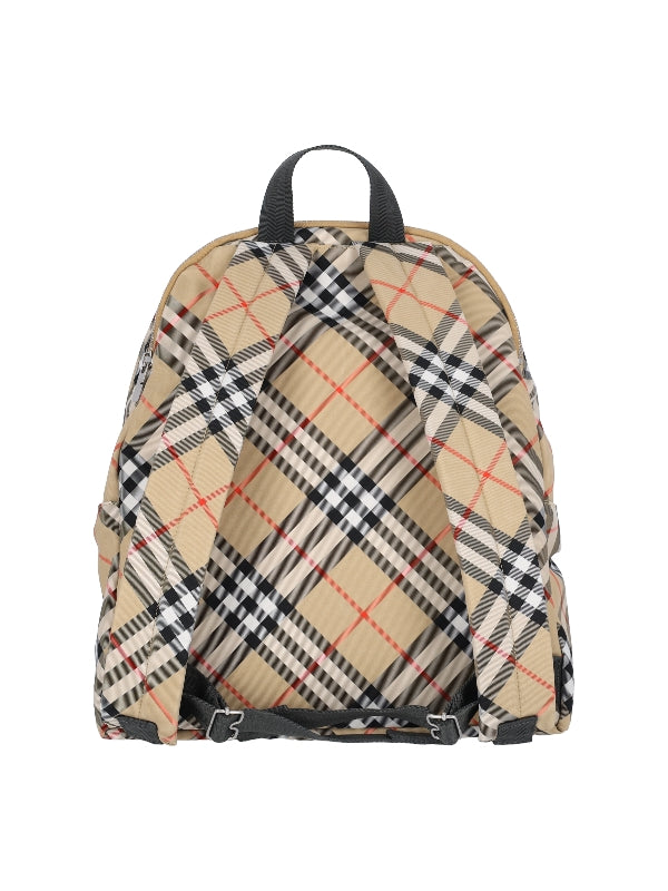 Check Pattern Pocket Backpack