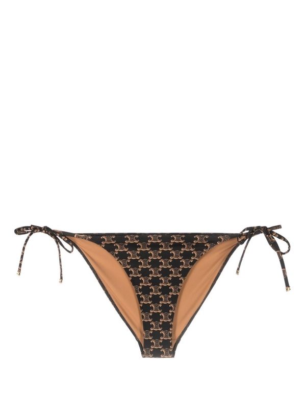 Tri-Op Logo Pattern Bikini Bottoms