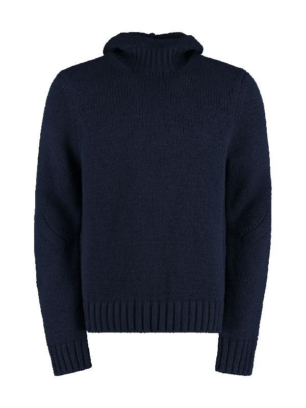 Wool Cashmere Knit Hoodie