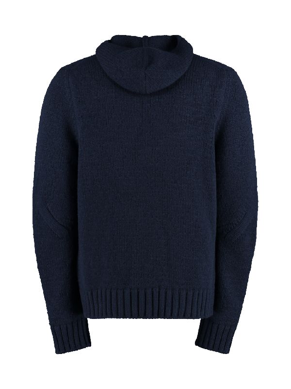 Wool Cashmere Knit Hoodie