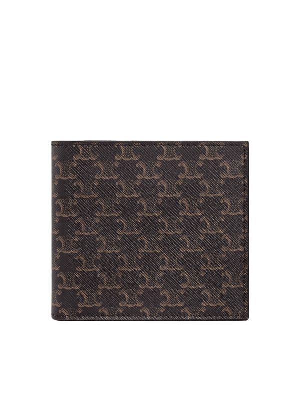 Triomphe Logo Pattern Wallet