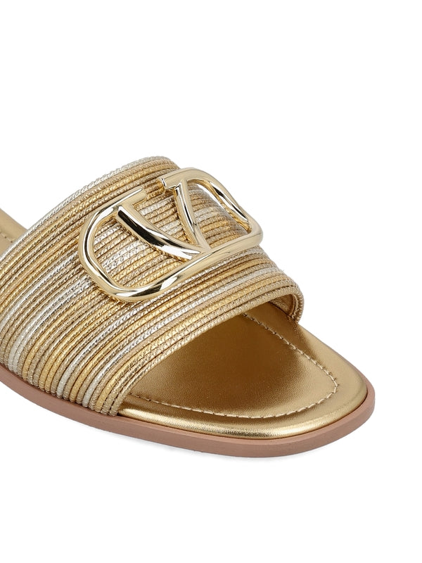 V Logo Metallic Slide