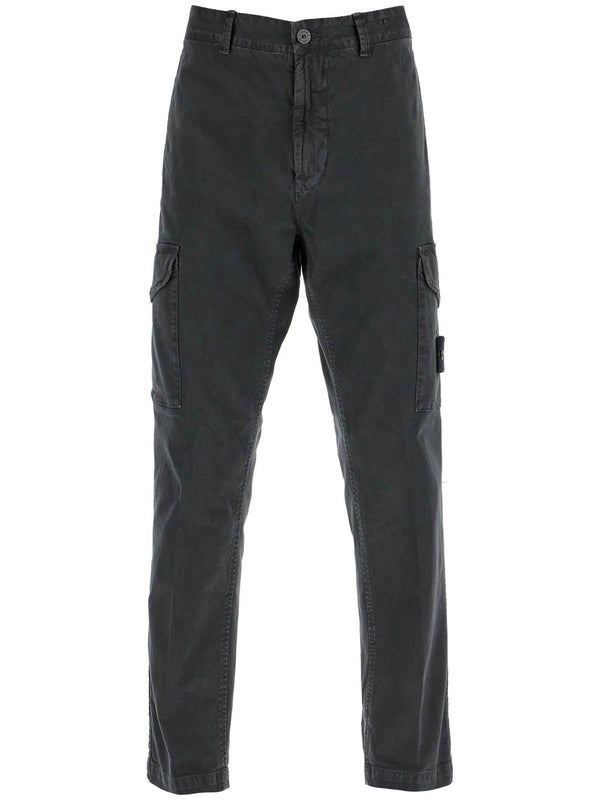 STONE ISLAND - Wappen Patch Vintage Wash Cargo Pants - Jente
