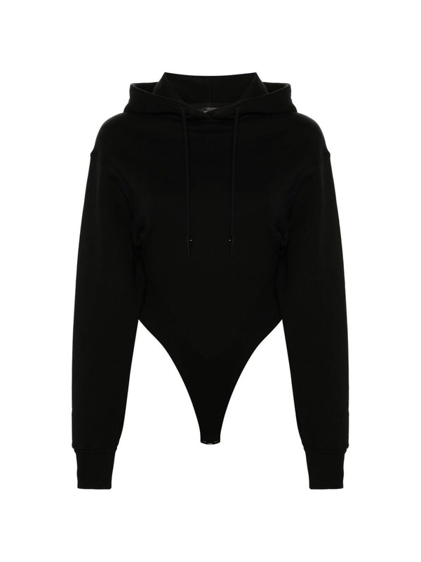 Drawstring Hoodie Bodysuit