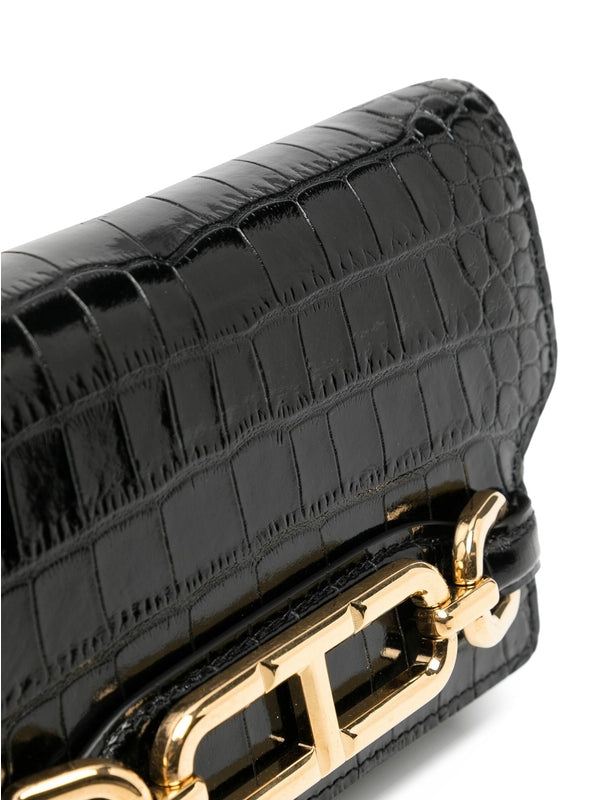 Whitney Croc Effect Mini
  Shoulder Bag