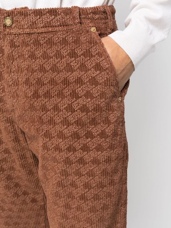 Allover Logo Corduroy Pants