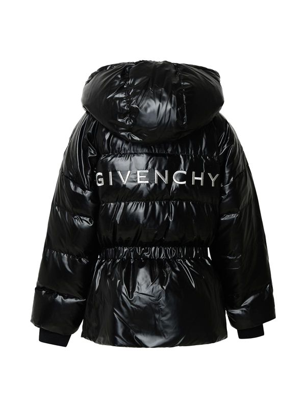 Back Logo Hooded Padded Jacket