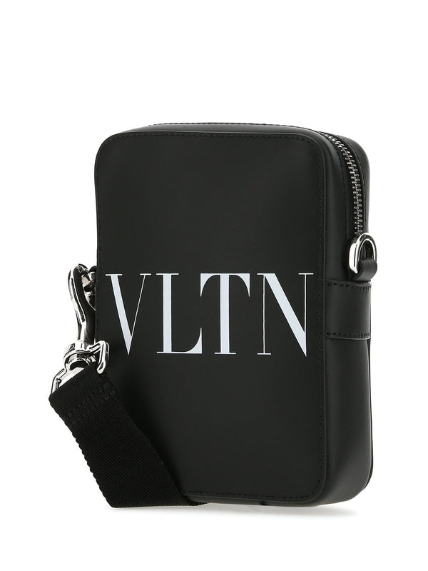 Vltn Printed Leather Crossbody Bag