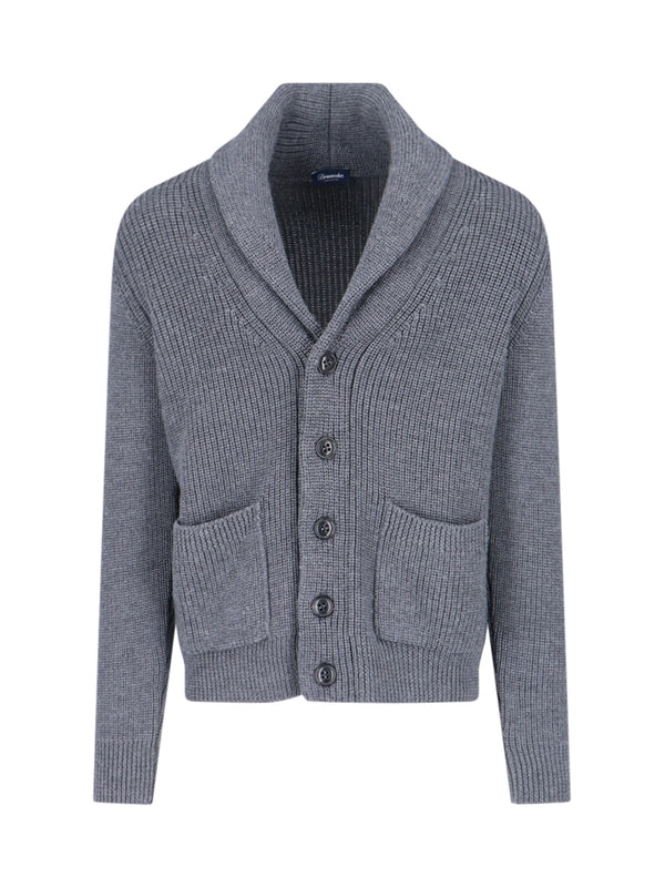 Drumohr - Ribbed Wool Cardigan - Jente