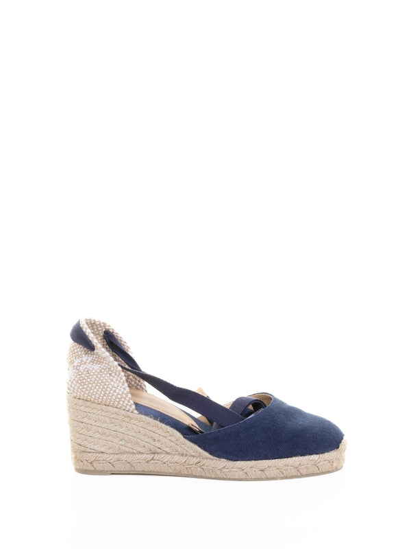 Castañer Blue Wedge Sandals