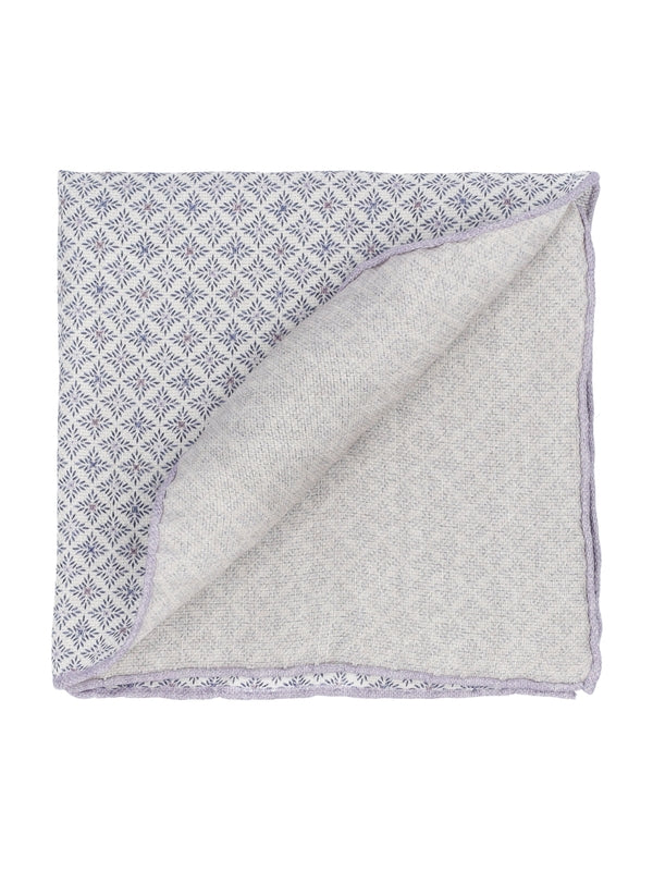 All-over Pattern Linen Silk Scarf