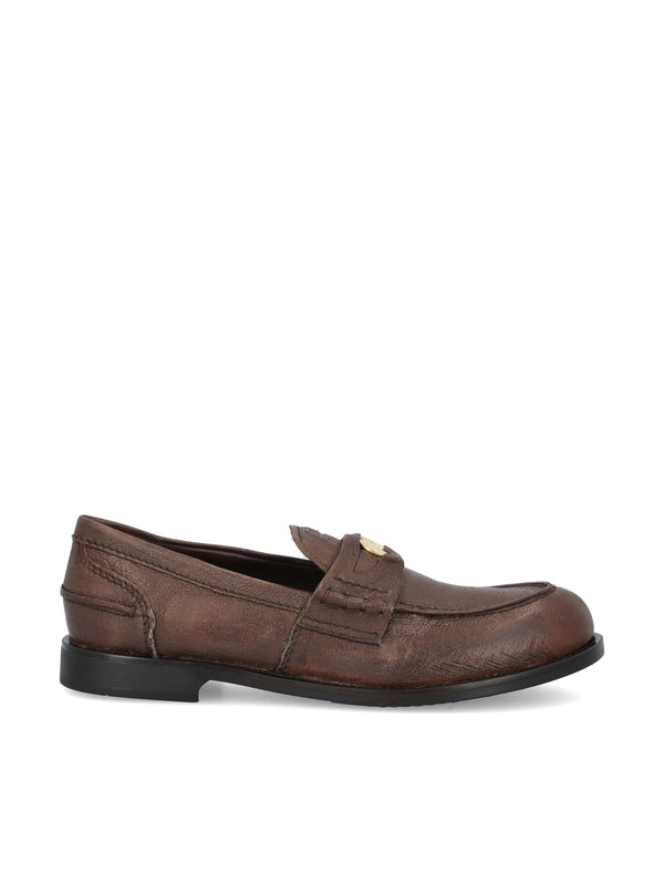 Vintage Leather Penny Loafers