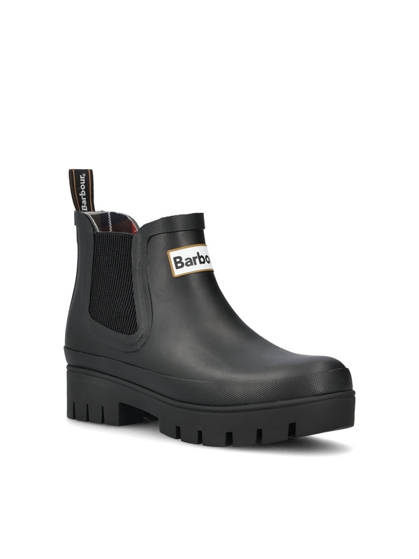 ロゴパッチ レインチェルシーブーツ