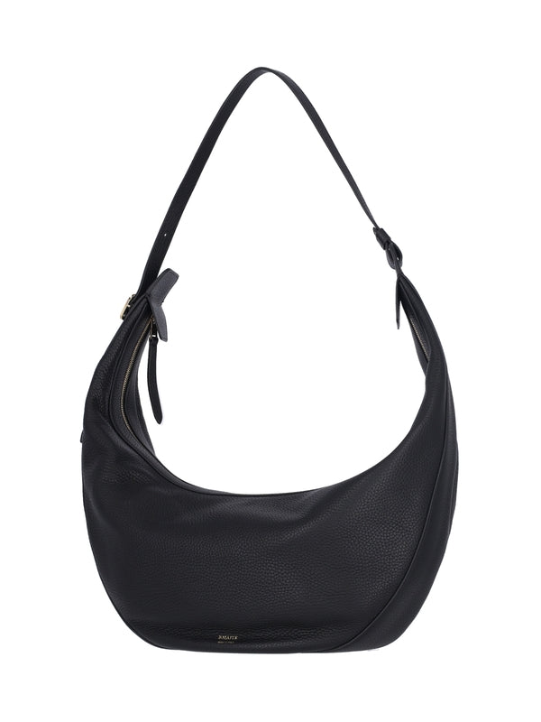 Augustina Logo Leather Shoulder Bag