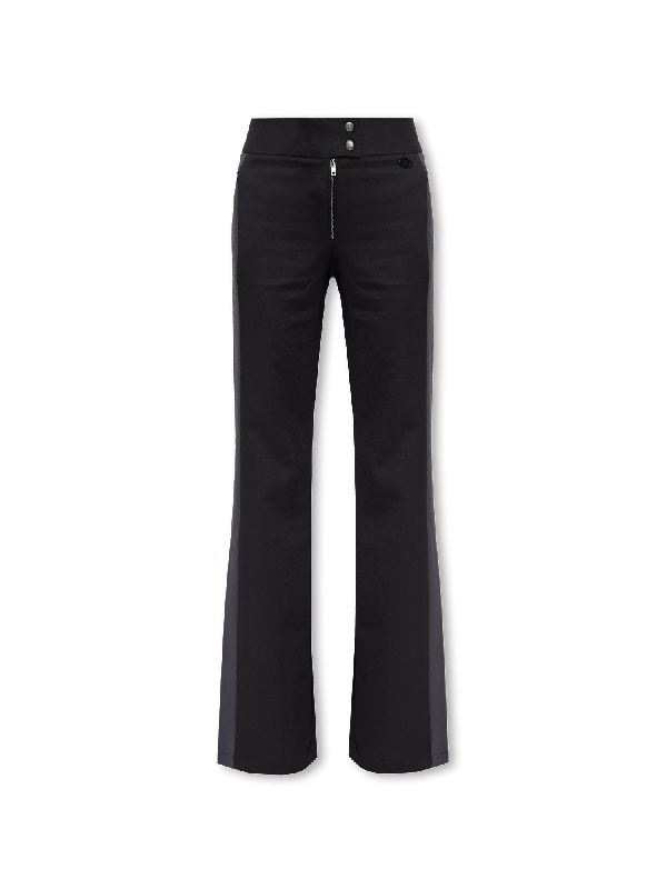 P Pritha Logo Charm Wool Blend Pants