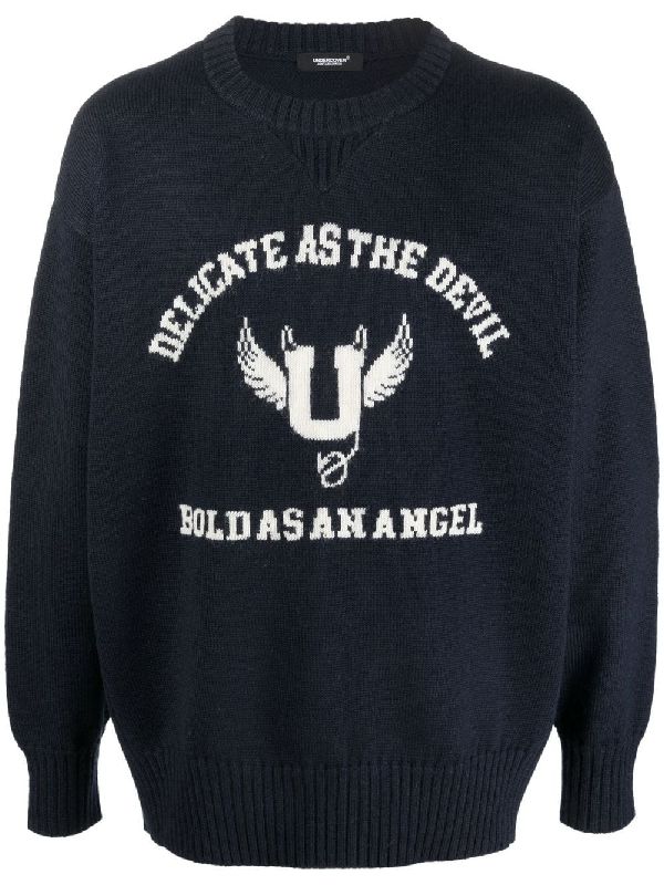 Angel Logo Slogan Knit