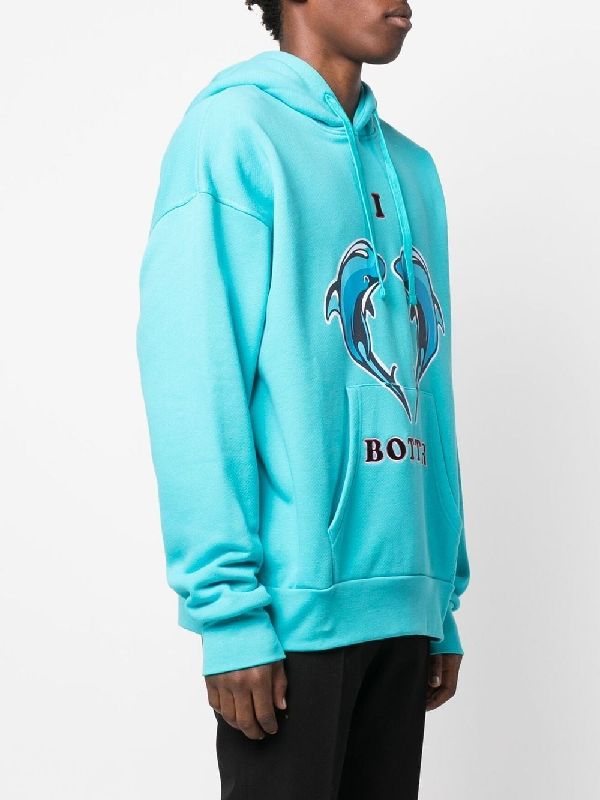 Dolphin Logo Printed Hoodie