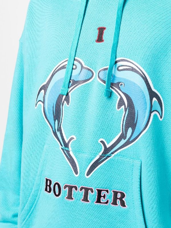 Dolphin Logo Printed Hoodie