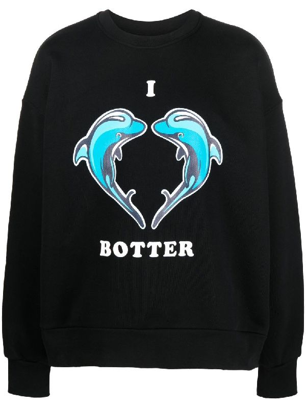 Love Dolphin Printed Sweatshirt