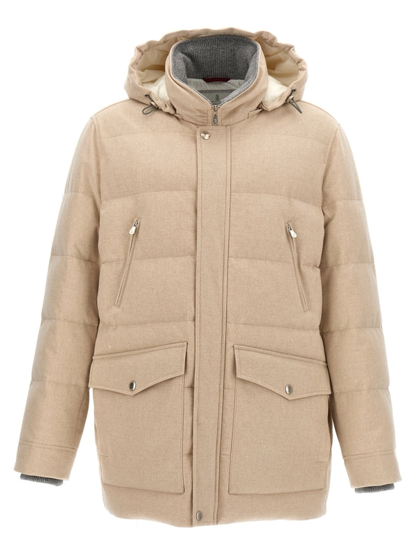 Wool Hooded Padding Jacket