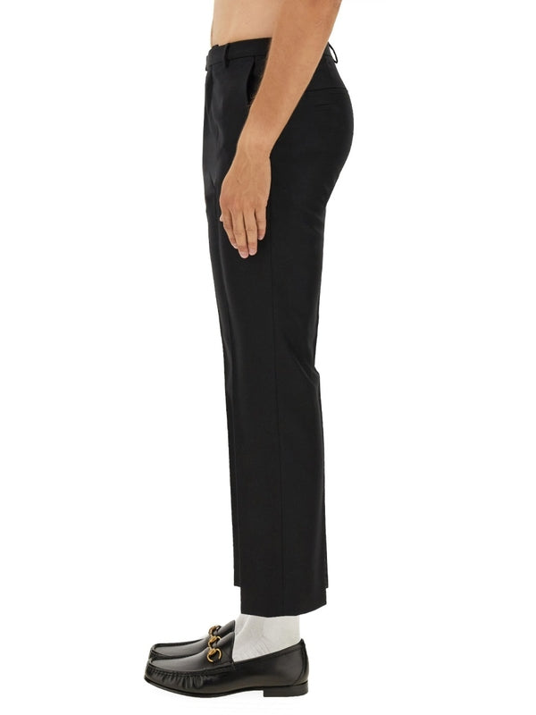 WOOL BLEND TWILL PANTS Tailored Pants