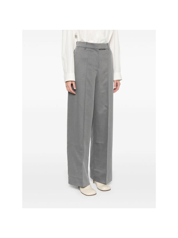 Straight Pleats Pants