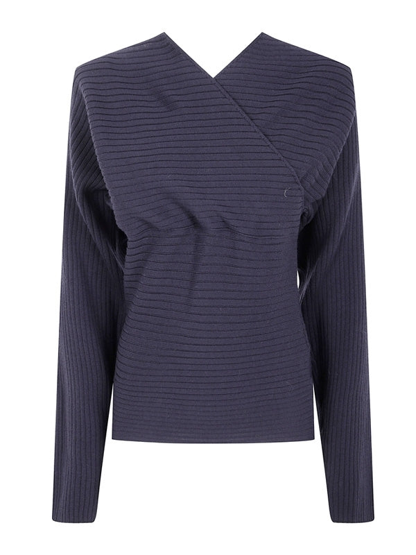 Polenta V-Neck Wool Knit