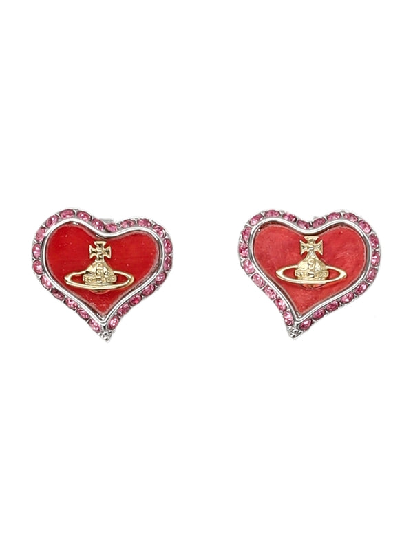 Petra Heart Pendant Earrings