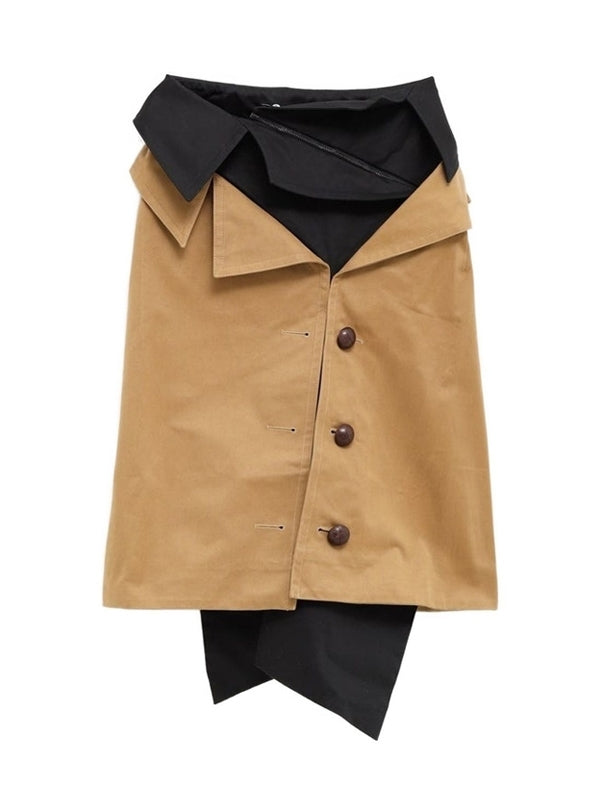 All-In Beige Black Skirts