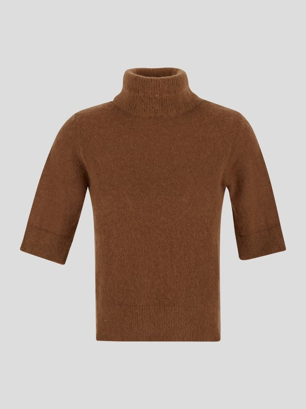 Alpaca Blend High-neck Knit