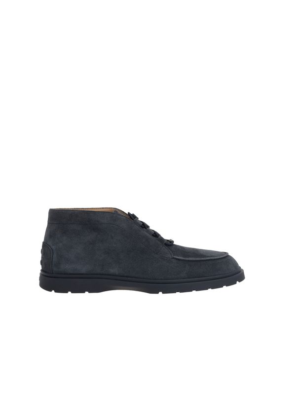 Tod'S Navy Lace-Up Boots
