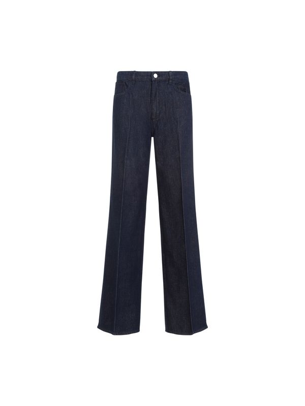 Cotton Denim Pants