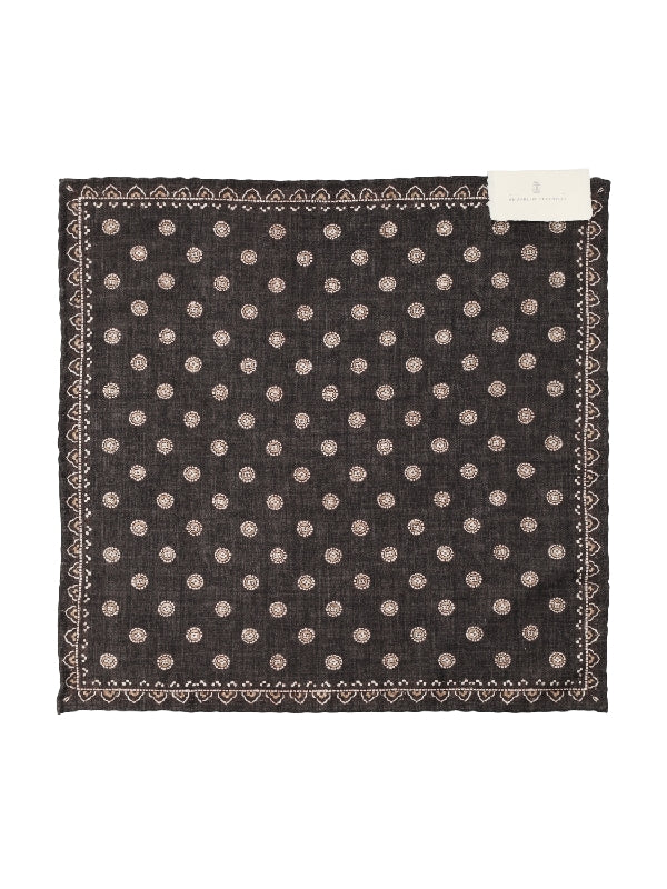 Graphic Pattern Silk Handkerchief