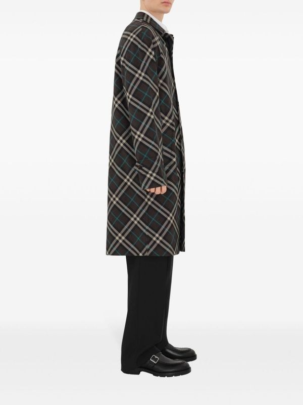 Check Print Coat - Jente