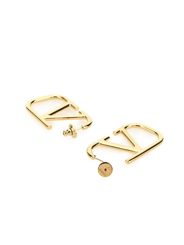 V Logo Earrings