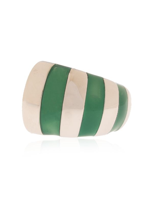 80s Bold Two-Tone Ring