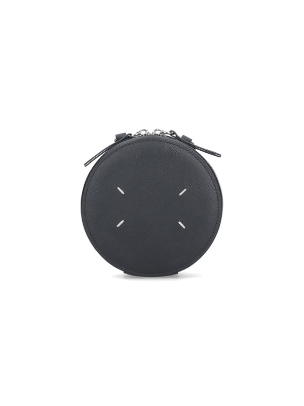 Round Stitch Leather Micro Bag