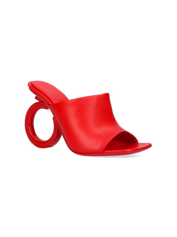 Elina Nappa Leather Gancini Mule
  Heel