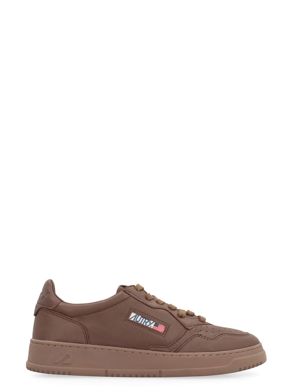 Autry Brown Low Top Sneakers