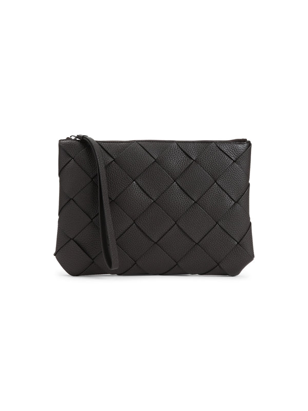 Diago Intrecciato Calfskin Clutch Bag