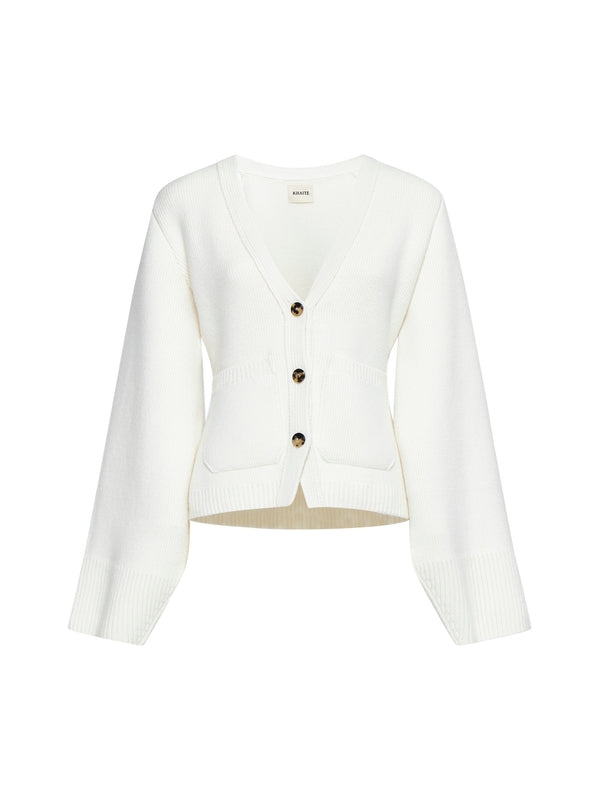 Khaite White Cardigans