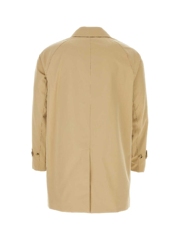 Beige Gabardine Trench Coat