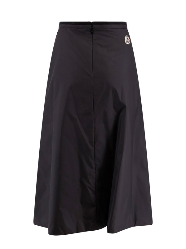 Back Logo Patch Midi Skirt